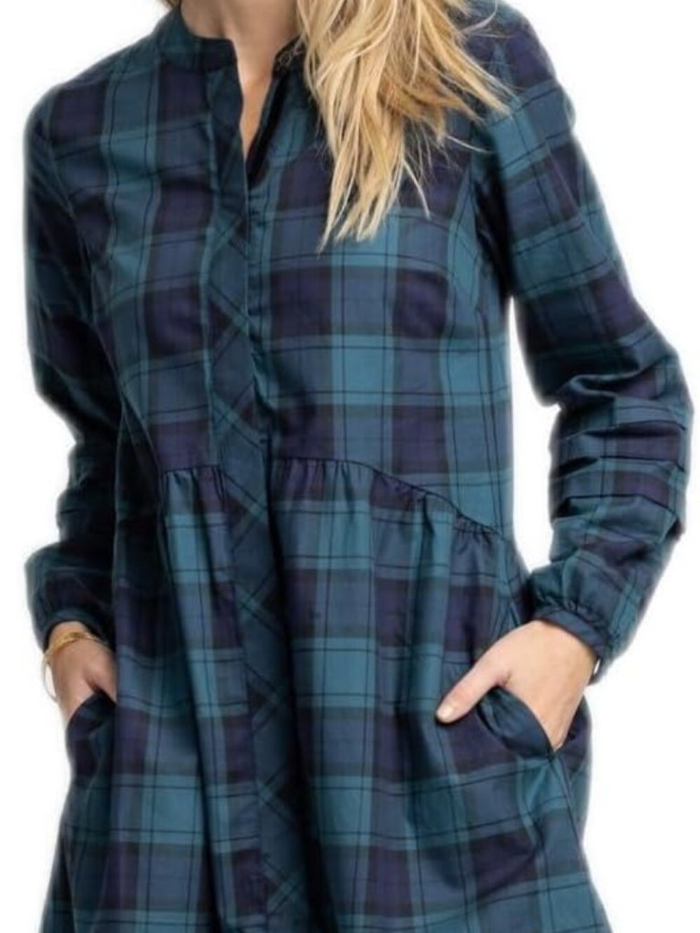 Southern Tide Lendy Plaid Tunic Dress – Size Small – NWT